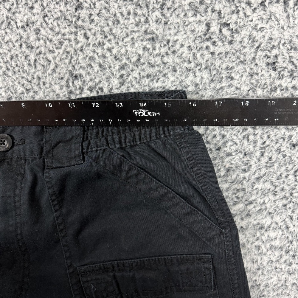 Talos Shorts Mens 34 Black Cargo Elastic Waist Canvas Outdoor Hiking Casual - Picture 4 of 6